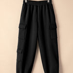 Pocketed Elastic Waist Active Joggers - All Mine Now Clothing