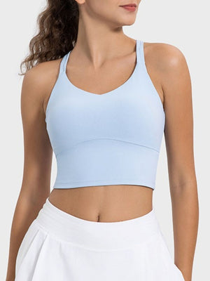 Millennia Crisscross Round Neck Active Tank - All Mine Now Clothing