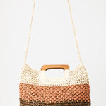 Fame Color Block Double-Use Braided Tote Bag - All Mine Now Clothing