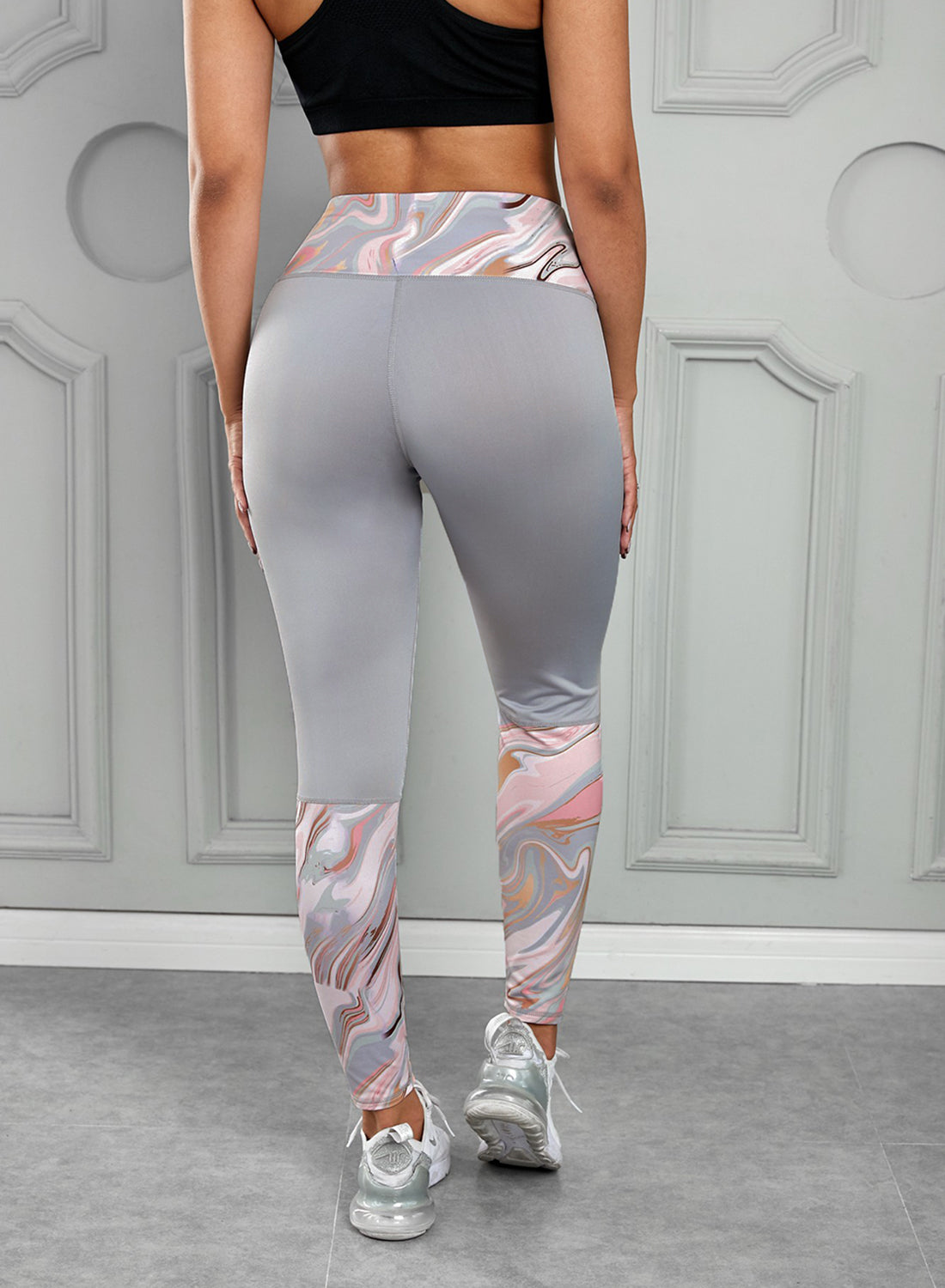 Printed Wide Waistband Active Leggings - All Mine Now Clothing