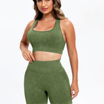 Scoop Neck Wide Strap Top and Shorts Active Set - All Mine Now Clothing