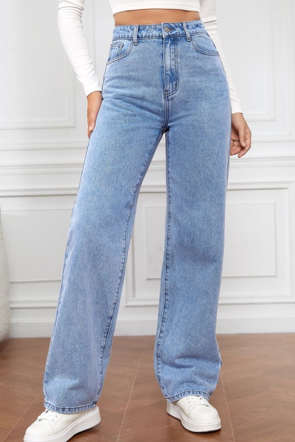 High Waist Straight Jeans - All Mine Now Clothing