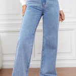 High Waist Straight Jeans - All Mine Now Clothing