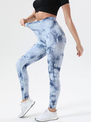 Tie-Dye High Waist Active Leggings - All Mine Now Clothing