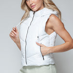 Snobbish Zip Up Quilted Hooded Vest - All Mine Now Clothing