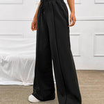 Honey Drawstring Elastic Waist Wide Leg Pants - All Mine Now Clothing