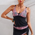 Leopard Plunge Two-Piece Swimsuit - All Mine Now Clothing