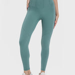 Millennia Pocketed High Waist Active Leggings - All Mine Now Clothing