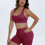 Scoop Neck Wide Strap Top and Shorts Active Set - All Mine Now Clothing