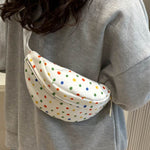 Contrast Polka Dot Crossbody Bag - All Mine Now Clothing