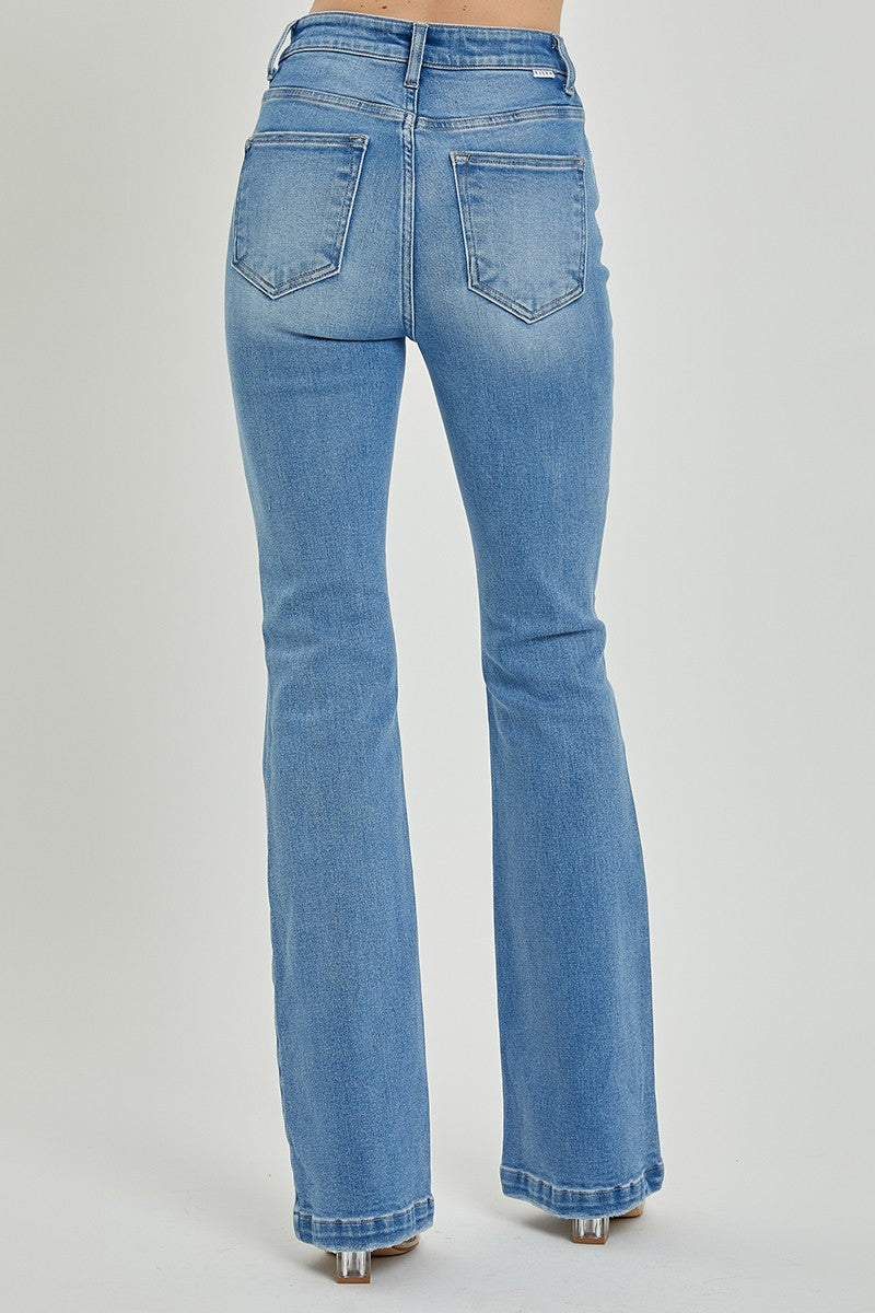 RISEN Full Size High Rise Button Fly Bootcut Jeans - All Mine Now Clothing