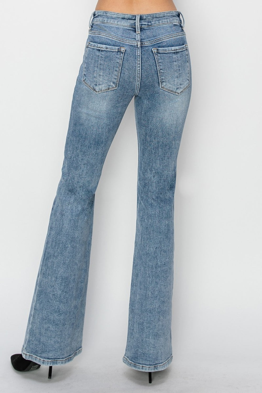 RISEN Full Size Mid Rise Bootcut Jeans - All Mine Now Clothing