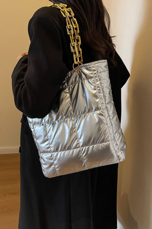 Bubble Texture Chain Handbag - All Mine Now Clothing