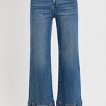 RISEN Plus Size High Rise Crop Wide Leg Jeans