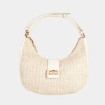 Fame Straw Braid Hobo Bag - All Mine Now Clothing