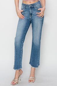 RISEN High Rise Slim Straight Jeans - All Mine Now Clothing