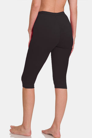 Zenana Full Size High Waist Capris - All Mine Now Clothing