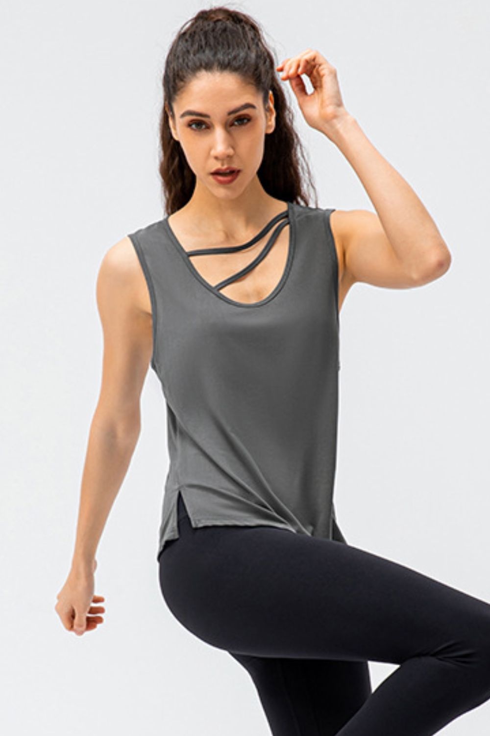 Cutout Reversible Active Tank - All Mine Now Clothing