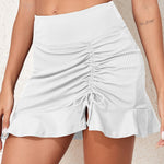 Ruched Elastic Waist Swim Skirt - All Mine Now Clothing