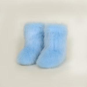 Thermal Fuzzy Platform Boots - All Mine Now Clothing