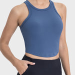 Millennia Round Neck Racerback Active Tank - All Mine Now Clothing