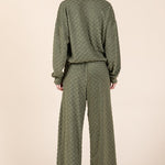 BOMBOM Tied Checkered Wide Leg Pants - All Mine Now Clothing