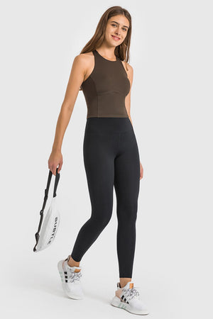 Millennia High Waist Ankle-Length Yoga Leggings - All Mine Now Clothing