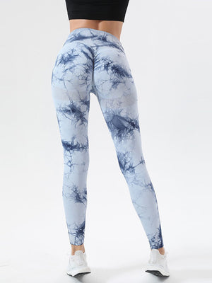 Tie-Dye High Waist Active Leggings - All Mine Now Clothing