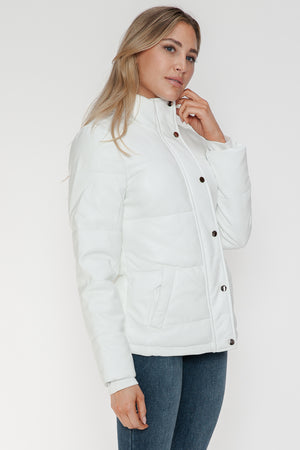 YMI Pocketed Zip Up Turtleneck Puffer Jacket - All Mine Now Clothing