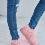 Forever Link Furry Chunky Thermal Ankle Boots - All Mine Now Clothing