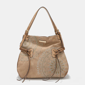 Nicole Lee USA Side Braided Tassel Inlaid Rhinestone Embroidery Hobo Bag - All Mine Now Clothing