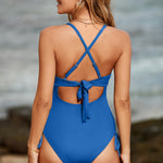 Cutout V-Neck Spaghetti Strap One-Piece Swimwear - All Mine Now Clothing