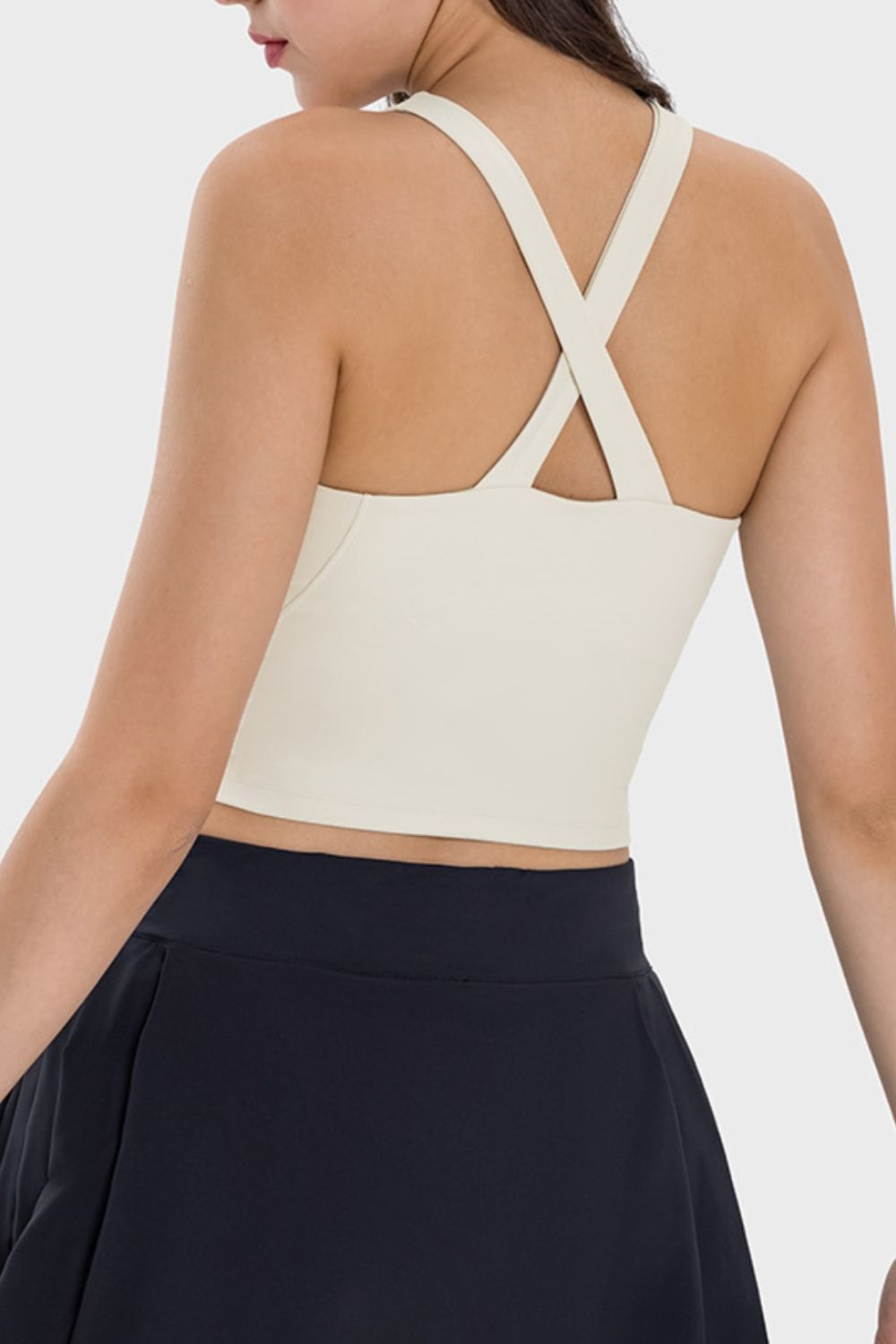 Millennia Crisscross Grecian Neck Active Cami - All Mine Now Clothing