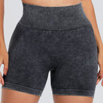 Washed High Waist Active Shorts - All Mine Now Clothing