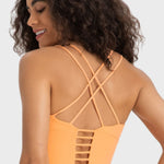 Millennia Crisscross Back Ladder Detail Sports Bra - All Mine Now Clothing