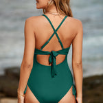 Cutout V-Neck Spaghetti Strap One-Piece Swimwear - All Mine Now Clothing