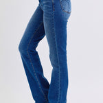 Judy Blue Full Size Run Mid-Rise Bootcut Jeans with Thermal Lining Trendsi