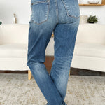 Judy Blue Full Size Mid Rise Release Hem Jeans Trendsi