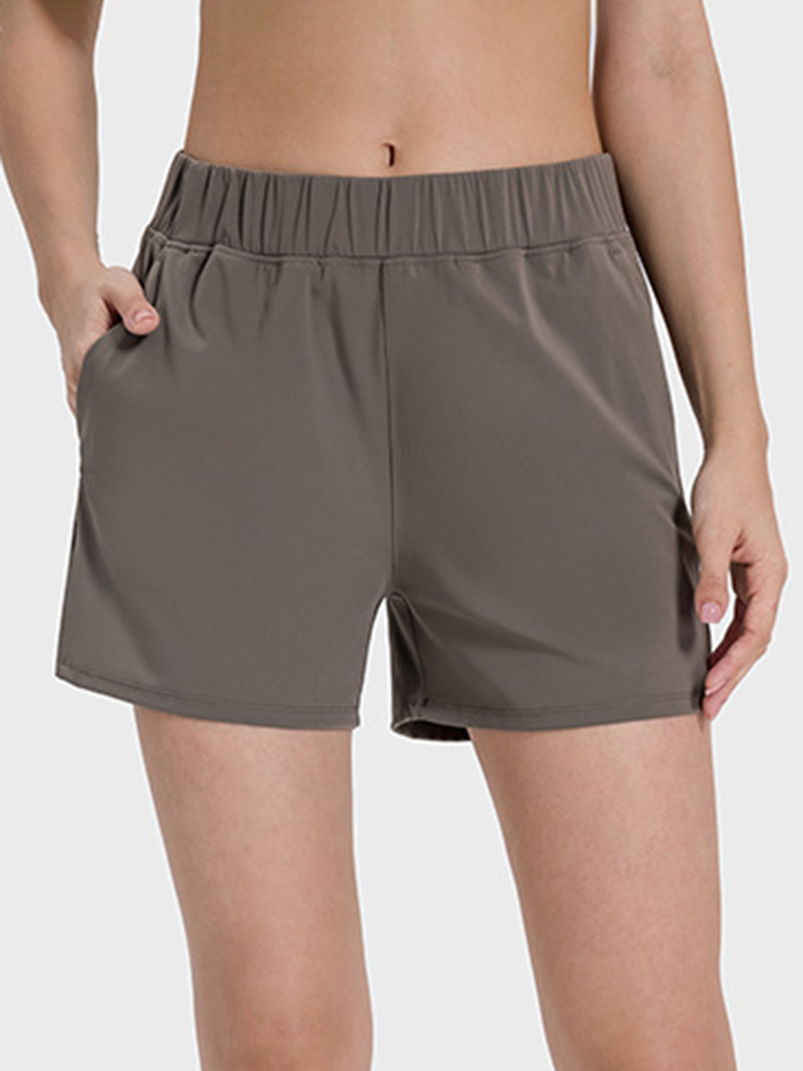 Millennia Elastic Waist Active Shorts - All Mine Now Clothing