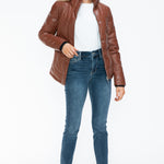 Snobbish Pocketed Zip Up Turtleneck Puffer Jacket - All Mine Now Clothing