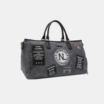 Nicole Lee USA Denim Patch Duffel - All Mine Now Clothing