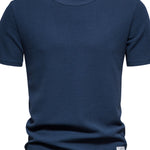 Men's Waffle-Knit Short Sleeve T-Shirt