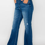 bytos Full Size High Rise Bootcut Jeans with Pockets - All Mine Now Clothing