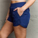 Ninexis Reach My Goals Zipper Pocket Detail Active Shorts - All Mine Now Clothing