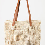 Fame Braided Faux Leather Strap Tote Bag - All Mine Now Clothing