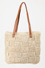 Fame Braided Faux Leather Strap Tote Bag - All Mine Now Clothing