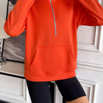 Ivy Lane Half Zip Raglan Sleeve Sweatshirt - All Mine Now Clothing