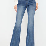 Kancan Cat's Whiskers High Waist Flare Jeans Trendsi