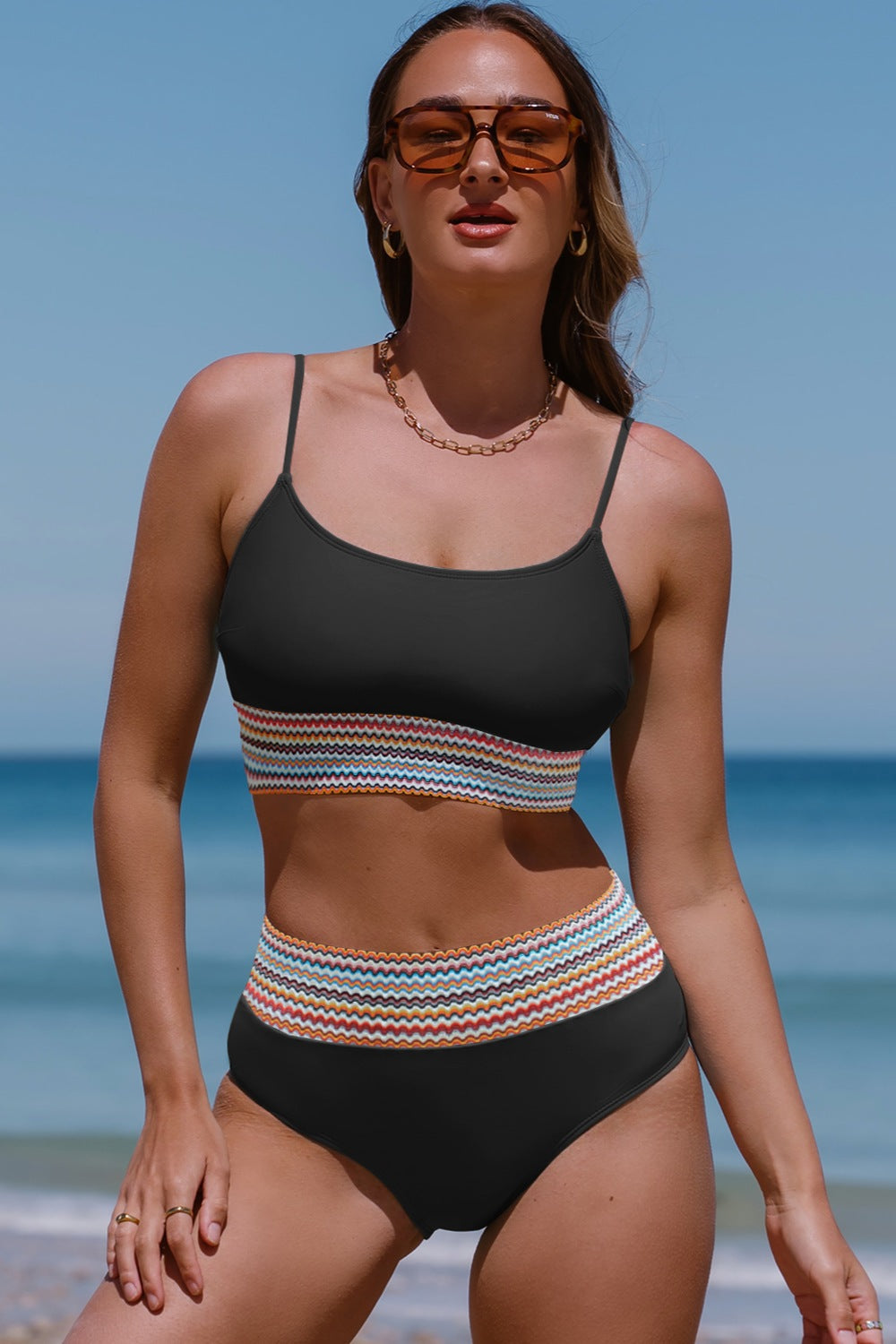 Scoop Neck Spaghetti Strap Two-Piece Swim Set - All Mine Now Clothing