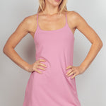 VERY J Sleeveless Active Tennis Dress with Unitard Liner - All Mine Now Clothing